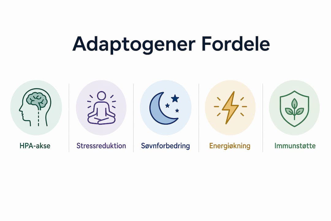 Grafisk oversigt: Hvordan adaptogener virker, og hvilke fordele de kan give dig