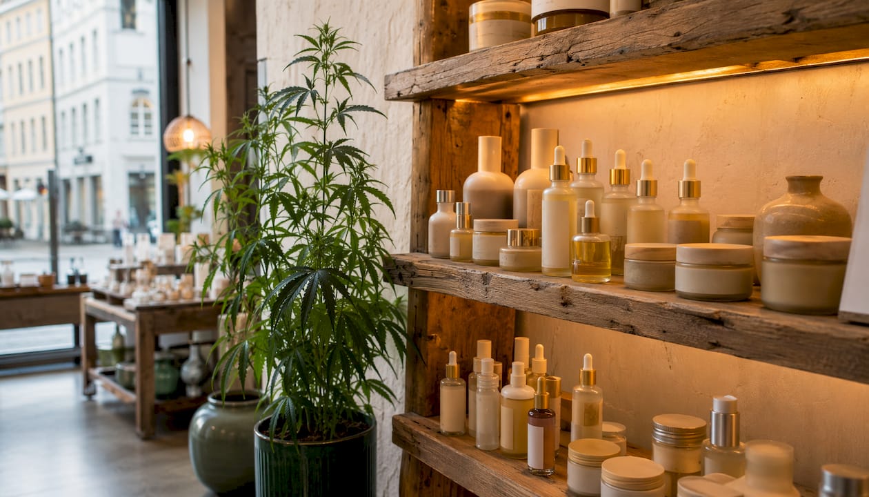 Nu kan du finde økologisk hudpleje med cannabis på hylderne