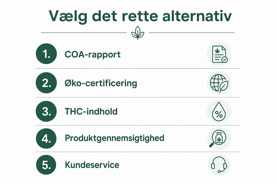 Oversigt: Vigtige ting at kigge efter, når du vælger CBD- og økoshops online i Danmark