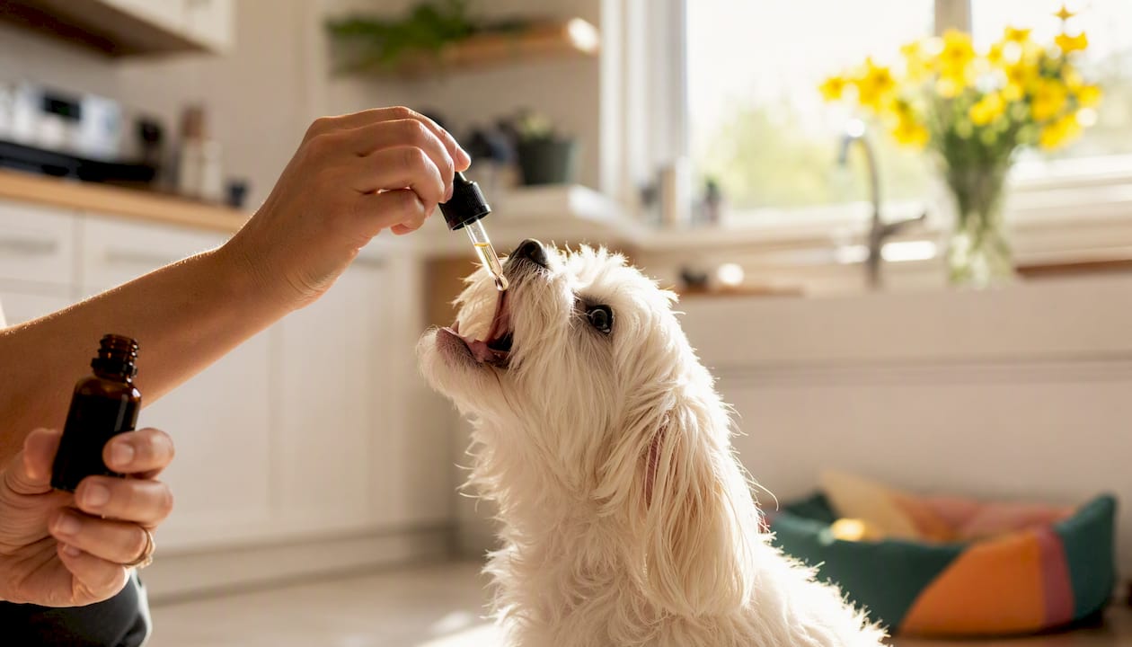 Sådan giver du din hund CBD-olie