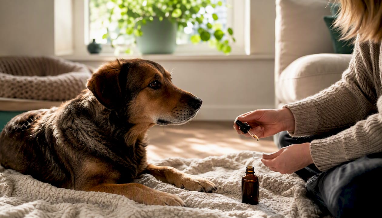 Sådan doserer du CBD-olie til din hund