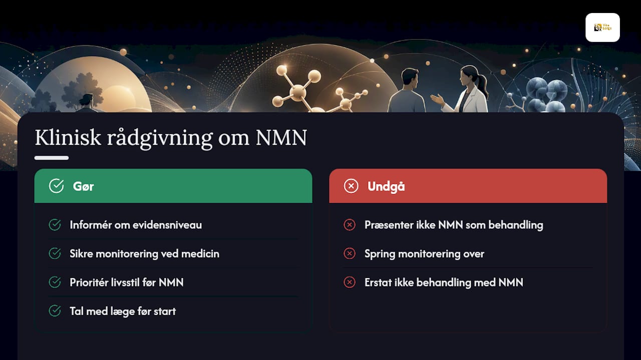 Et redaktionelt perspektiv på NMN og blodsukker — overview diagram
