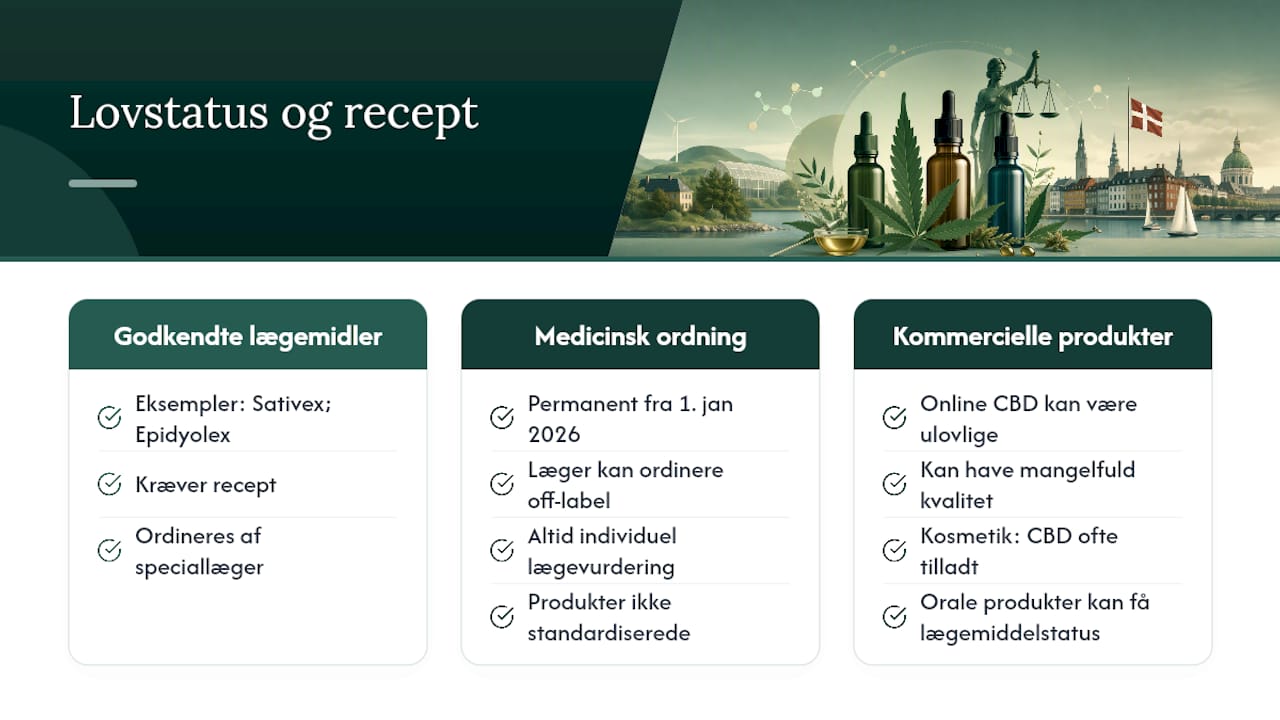Hvad må du købe i Danmark, og hvad kræver recept? — overview diagram