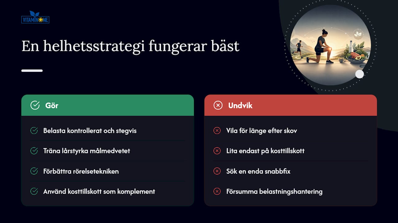 Översikt över en helhetsbaserad strategi för att lindra knäsmärta