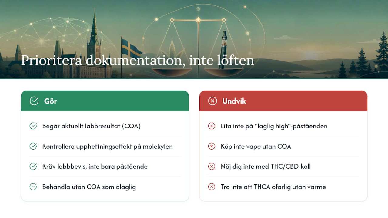 Konsekvent tillsyn, inkonsekvent marknadsföring — overview diagram