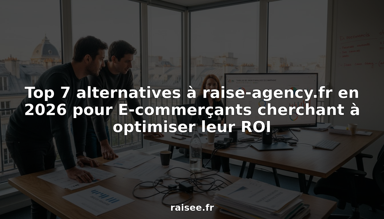 L’équipe e-commerce de l’agence se penche sur l’analyse des données au bureau.