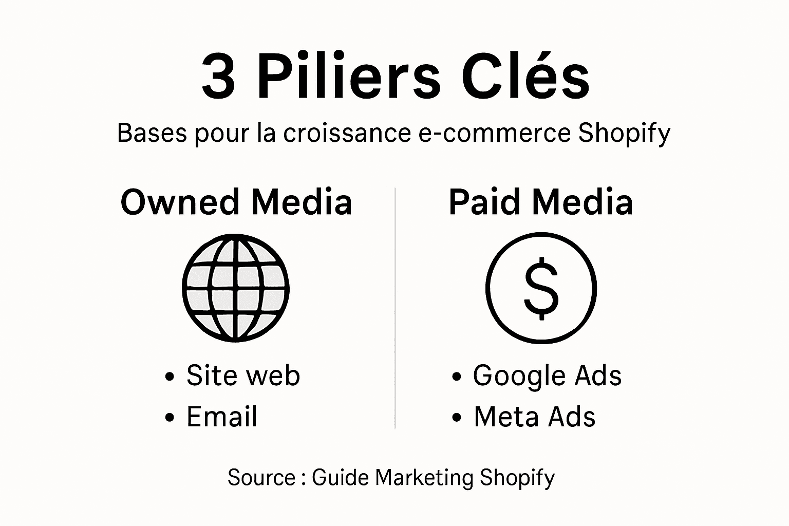 Les fondamentaux du marketing digital sur Shopify : une infographie à découvrir