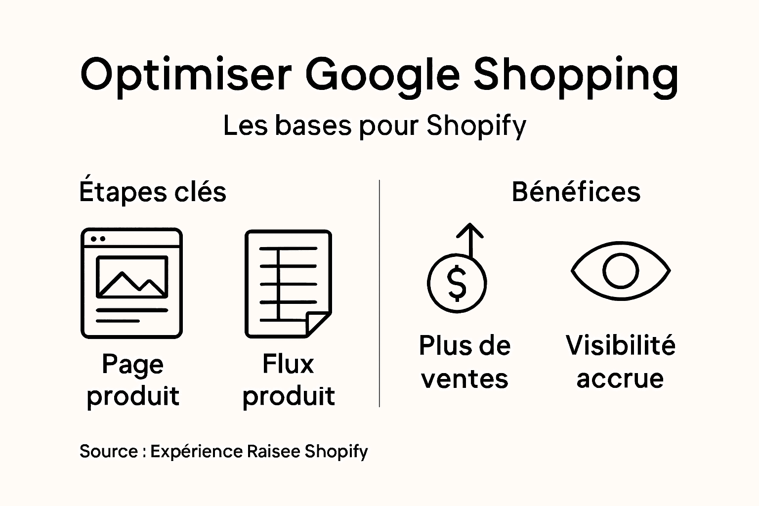 Infographie : comment optimiser Google Shopping sur Shopify