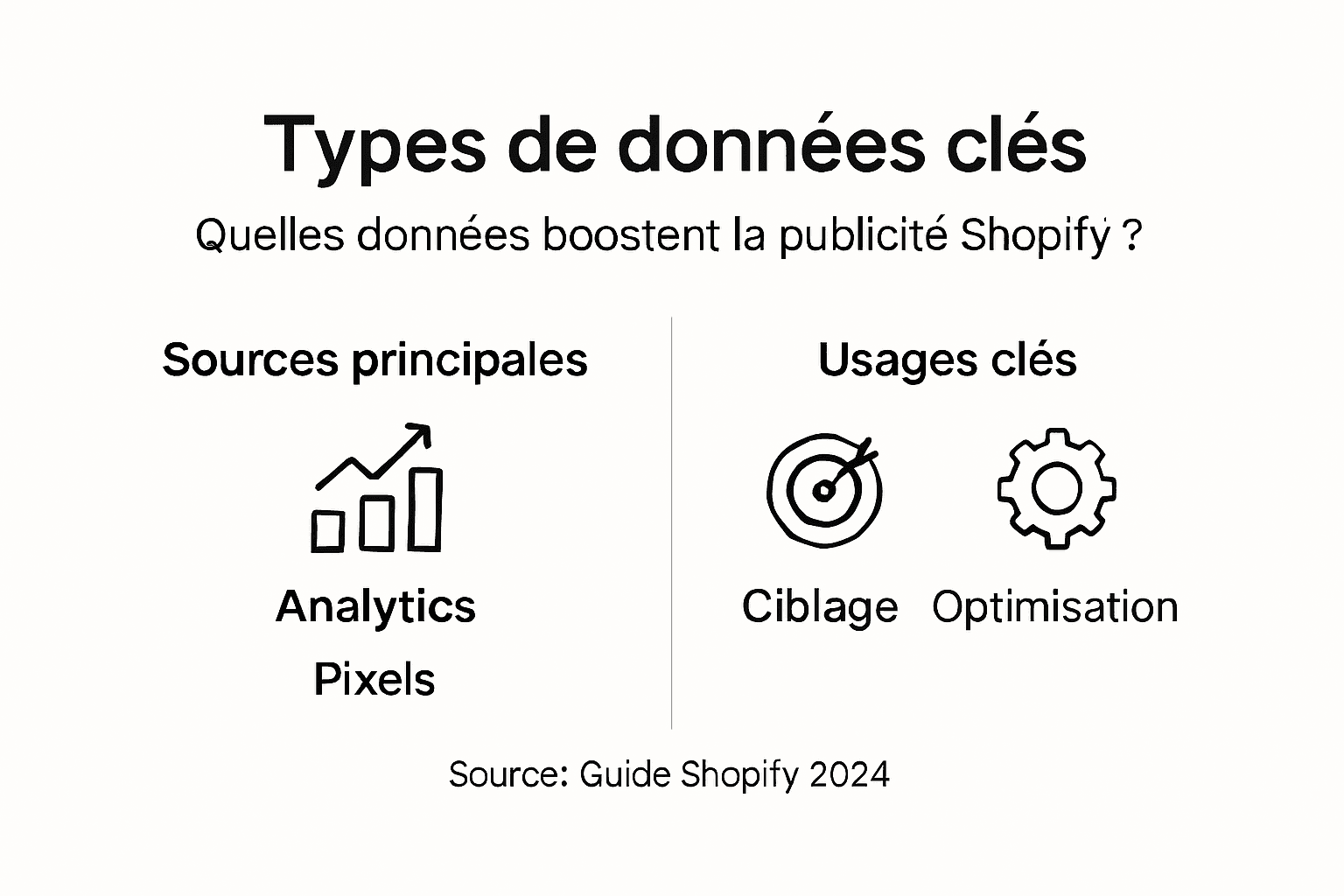 Vue d’ensemble des chiffres clés de la publicité sur Shopify en infographie