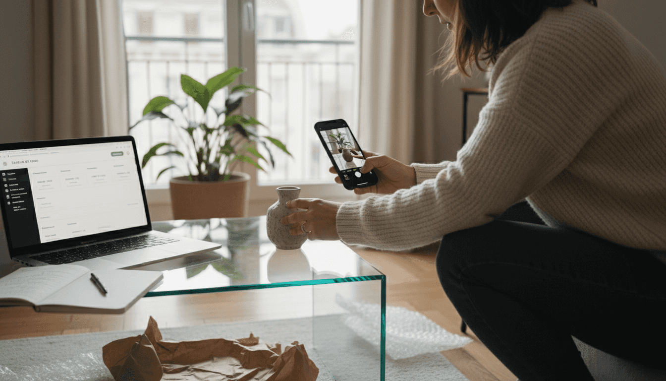 Photographe spécialisée dans la mise en valeur de produits pour boutiques Shopify, idéale pour vos publications sur Pinterest.