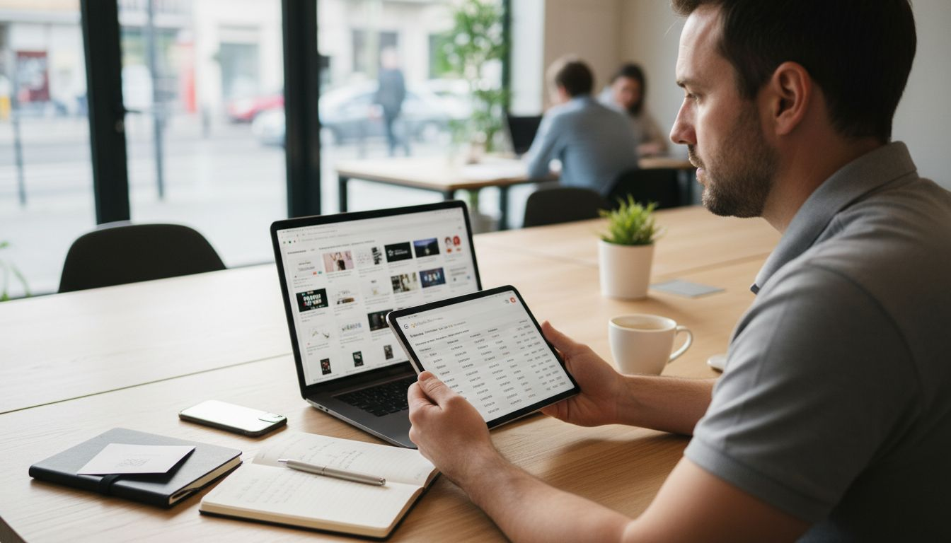 Un professionnel gère actuellement une campagne Google Shopping.