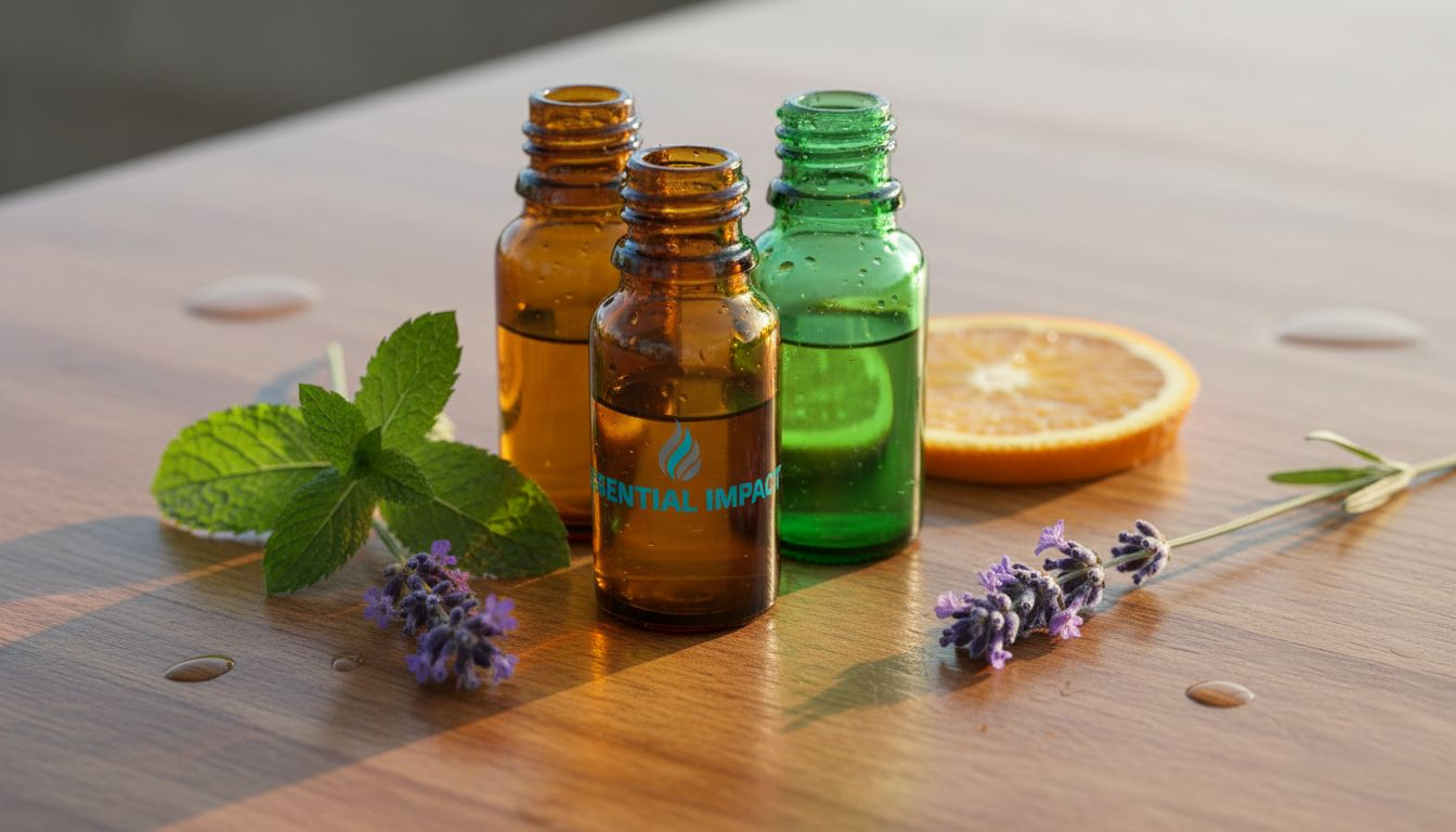 Recipienti cu extracte din plante și ingrediente naturale