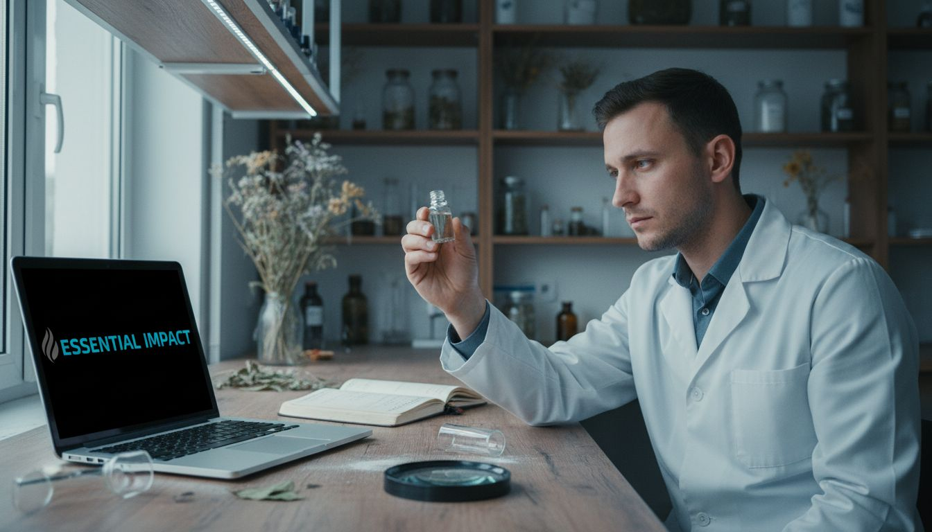 Testarea unei sticle de ulei natural în condiții de laborator