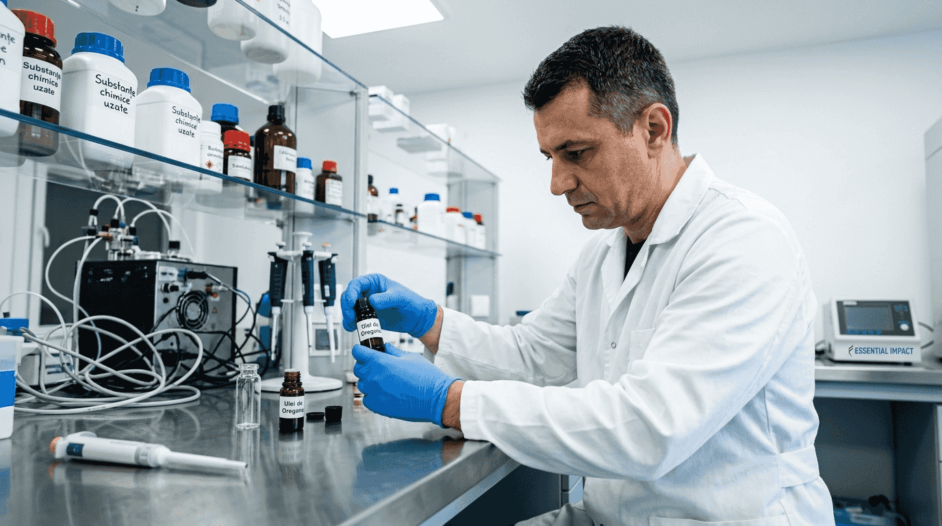 Test de laborator pentru determinarea calității uleiului de oregano