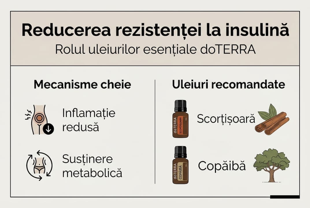 Infografic despre tipurile de mecanisme și uleiuri recomandate pentru utilizarea insulinei