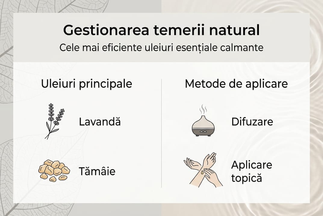 Infografic: Cum să-ți gestionezi fricile cu ajutorul uleiurilor esențiale