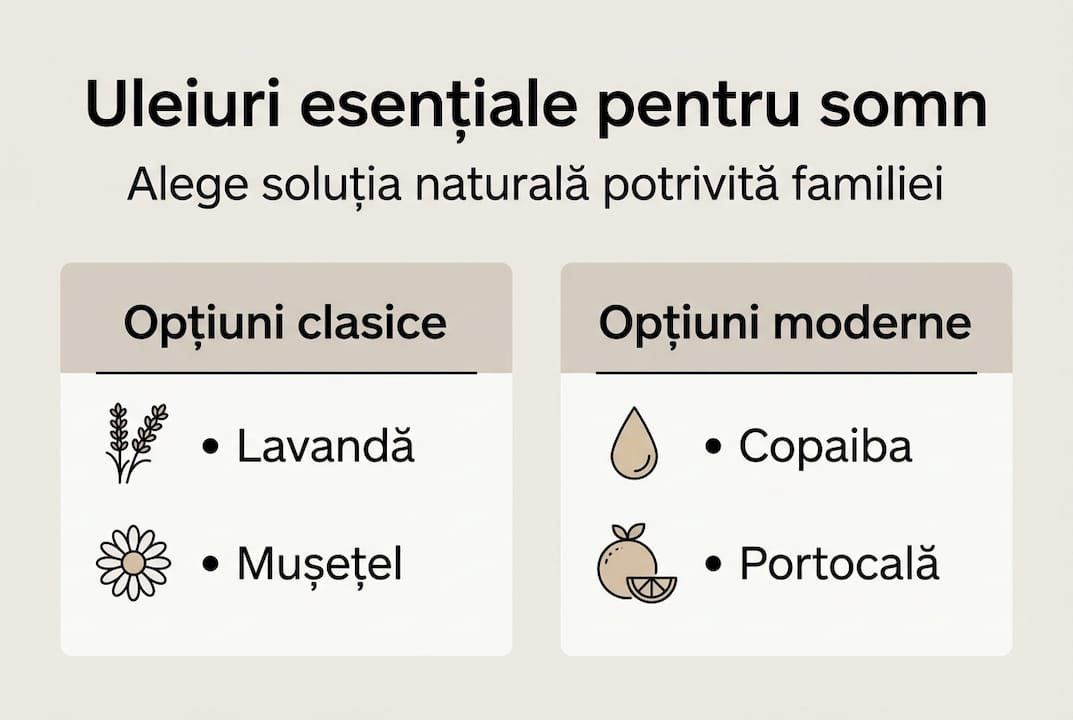 Infografic: cele mai bune uleiuri esențiale pentru un somn liniștit