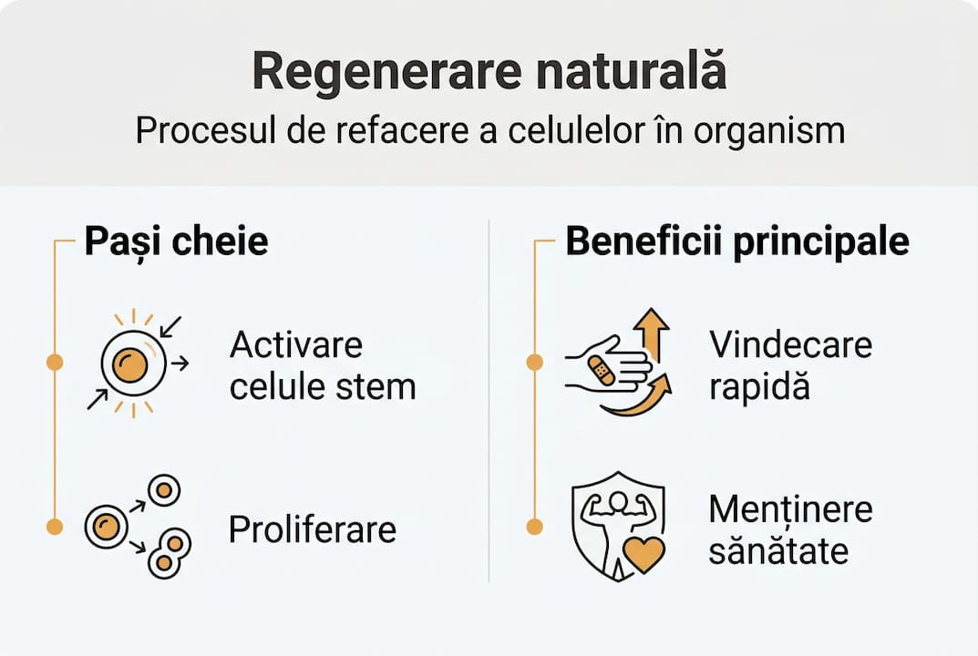 Infografic: Cum se desfășoară regenerarea naturală – etape și avantaje