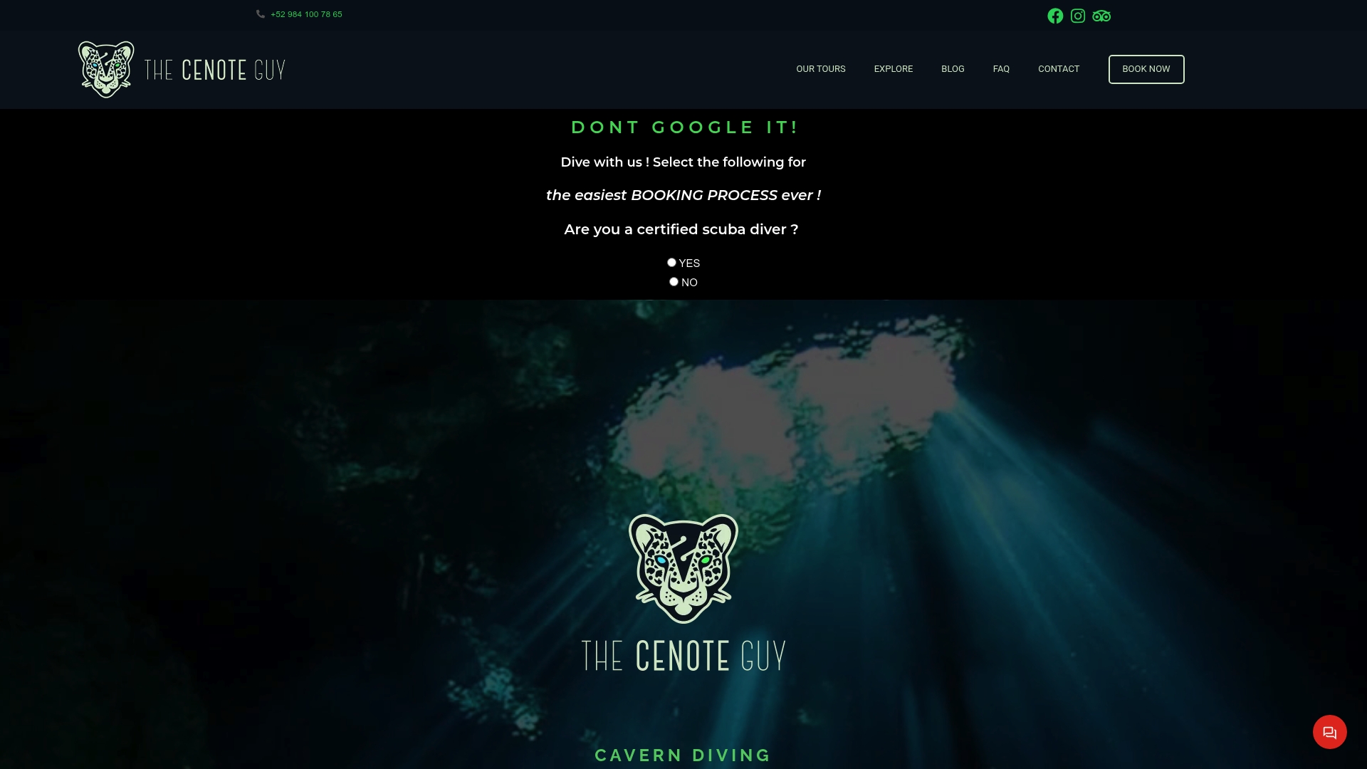 https://thecenoteguy.com/booknow
