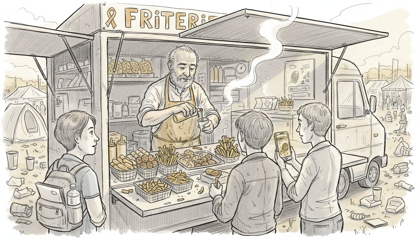 Onze foodtruck serveert allerlei soorten frietjes en lekkere snacks – perfect voor elke gelegenheid!