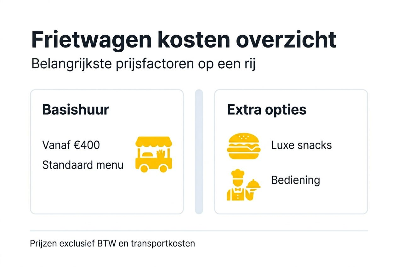 Overzicht van de grootste kosten voor een frietwagen