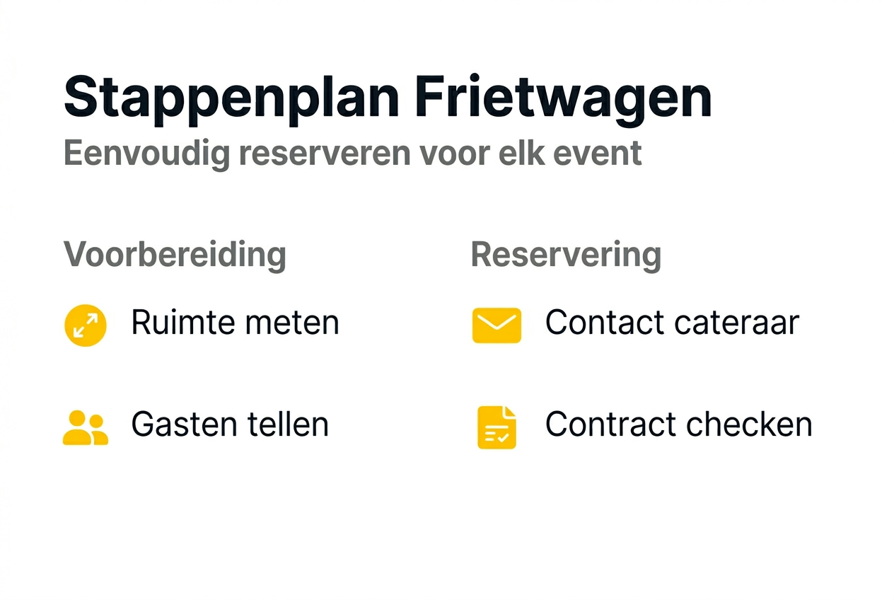 Zo reserveer je stap voor stap een frietwagen
