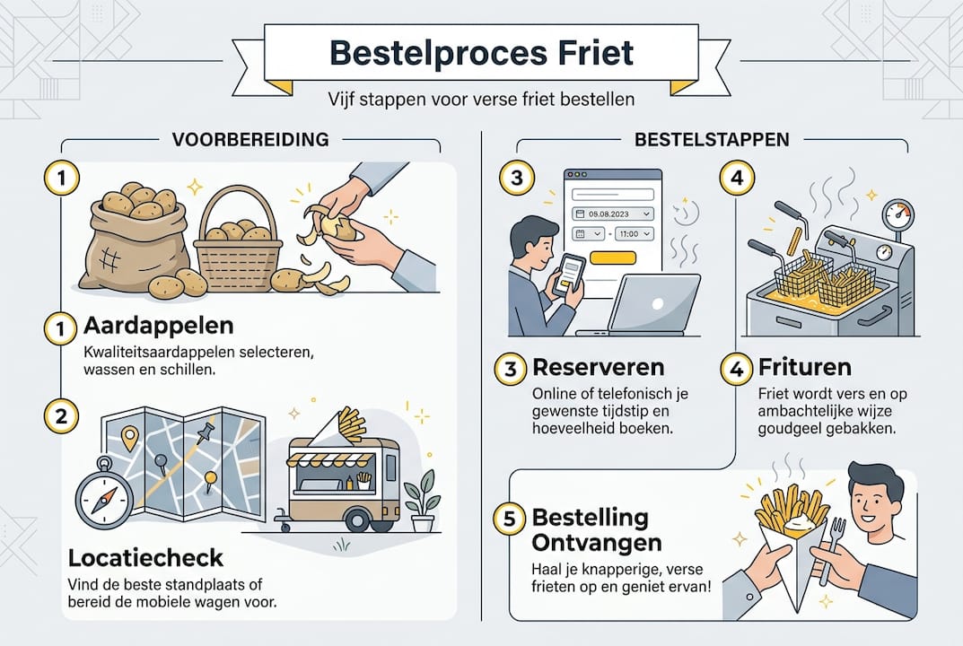 Infographic: zo werkt het bestellen van onze ambachtelijke frietjes