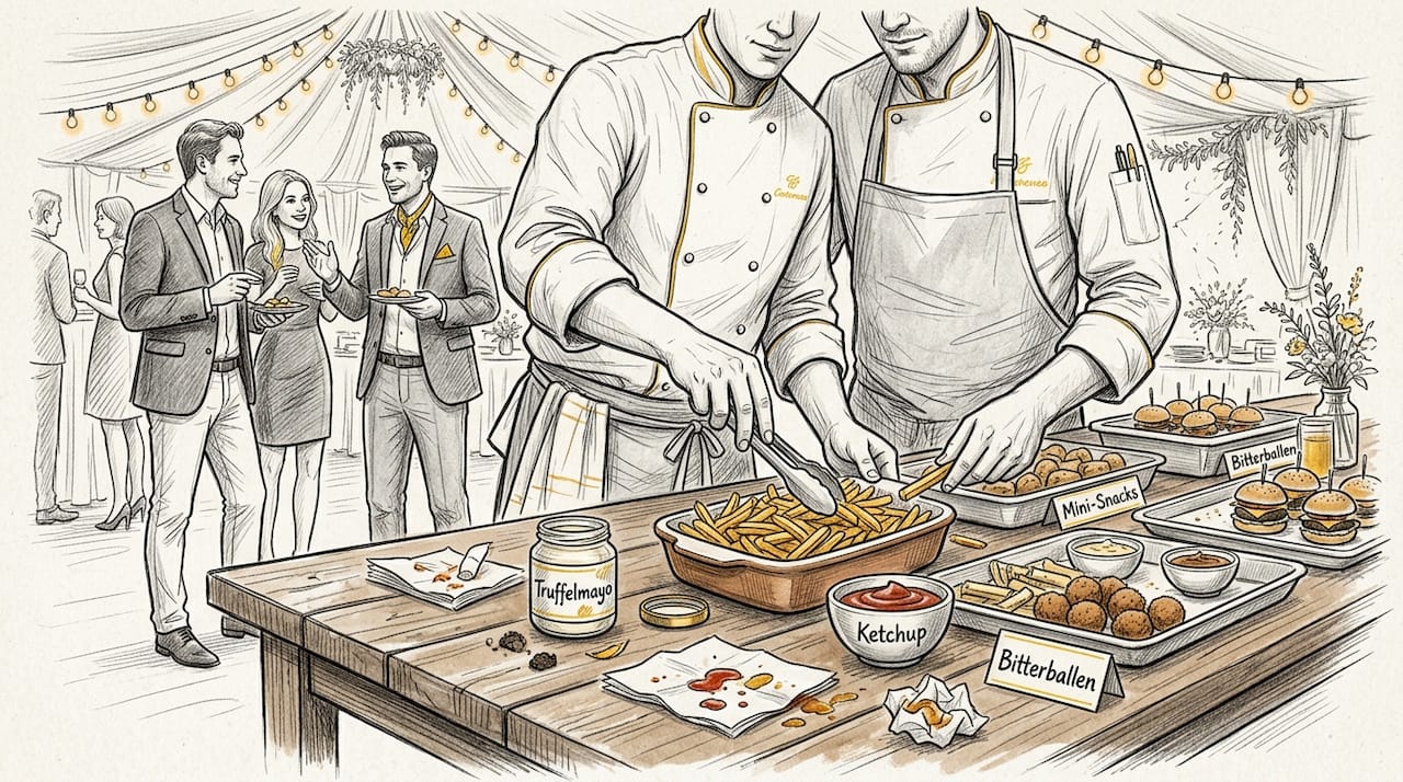 Bruiloftscatering met een ruime keuze aan frietwagen-menu’s