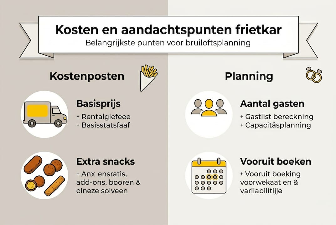Overzicht van de kosten en planning voor het huren van een frietkraam