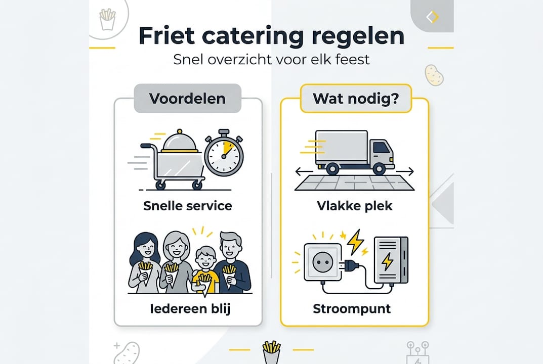 Infographic: De voordelen van frietcatering op een rij