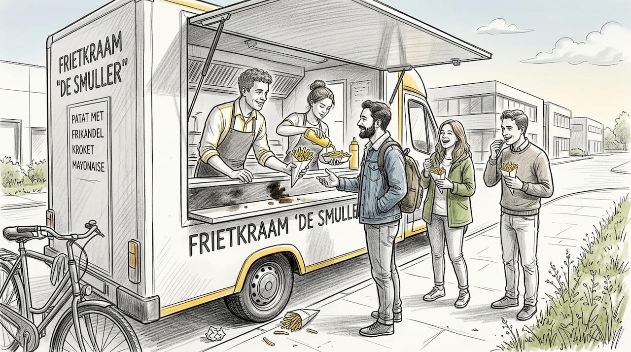 Personeel gezocht voor de frietkar op het bedrijventerrein