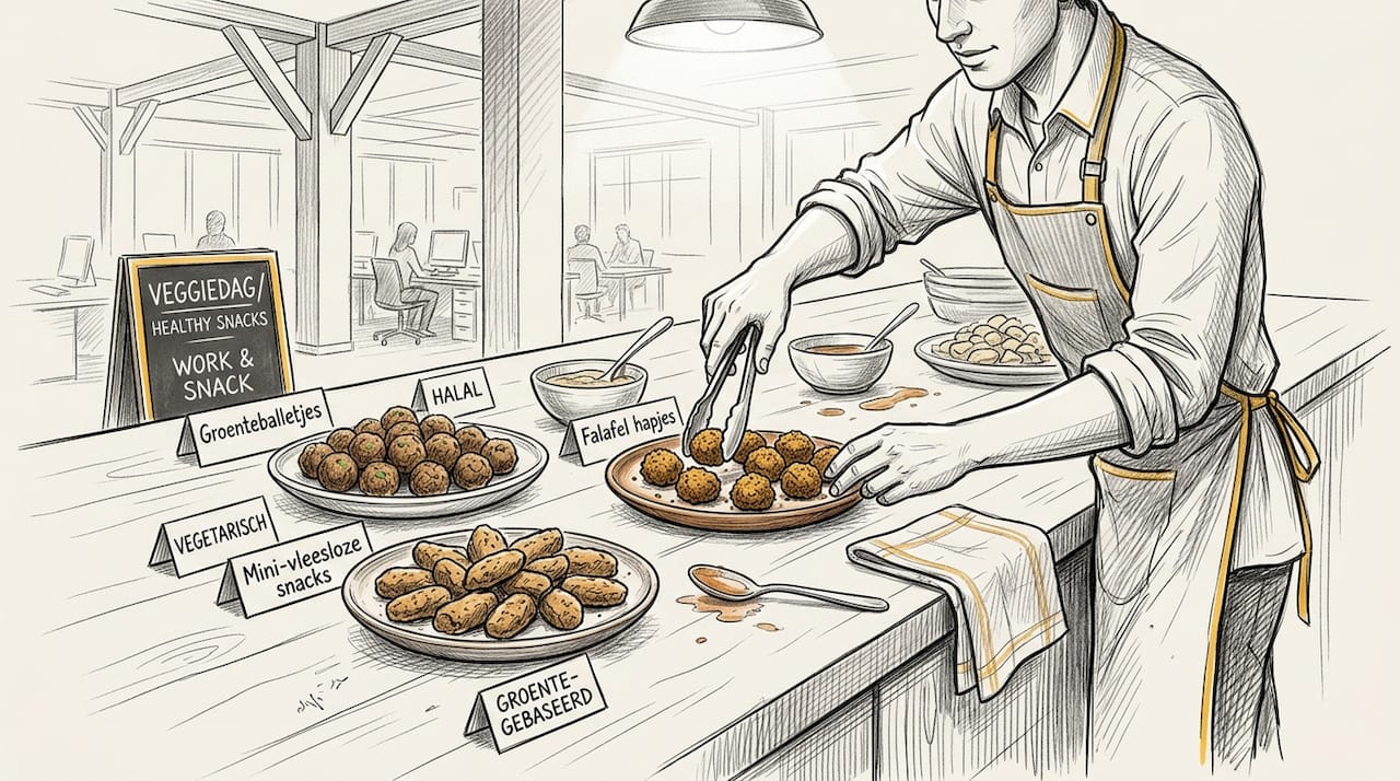 Tijdens het evenement is er volop keuze uit vegetarische, halal en vega(n) snacks.