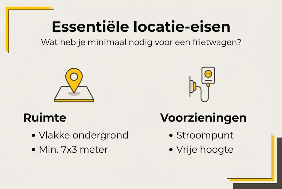 Infographic: Waar moet een locatie voor een frietkraam aan voldoen?