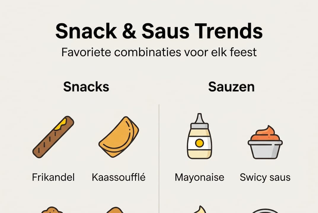 Infographic: de nieuwste trends in snacks en sauzen op een rij