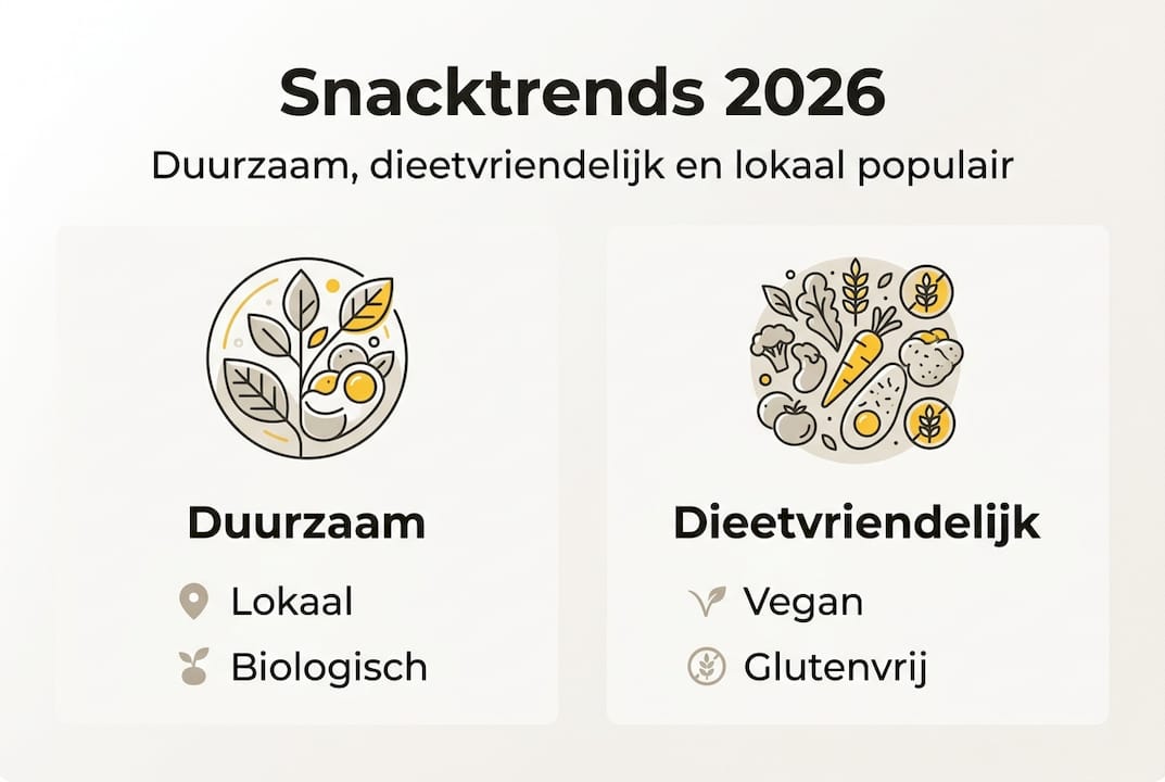 Infographic: duurzame en dieetvriendelijke snacktrends