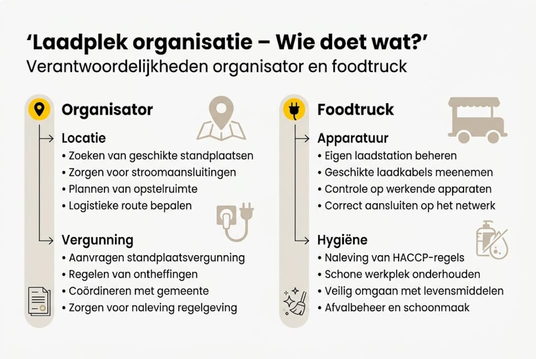 Infographic: zo regel je een laadplek voor je foodtruck