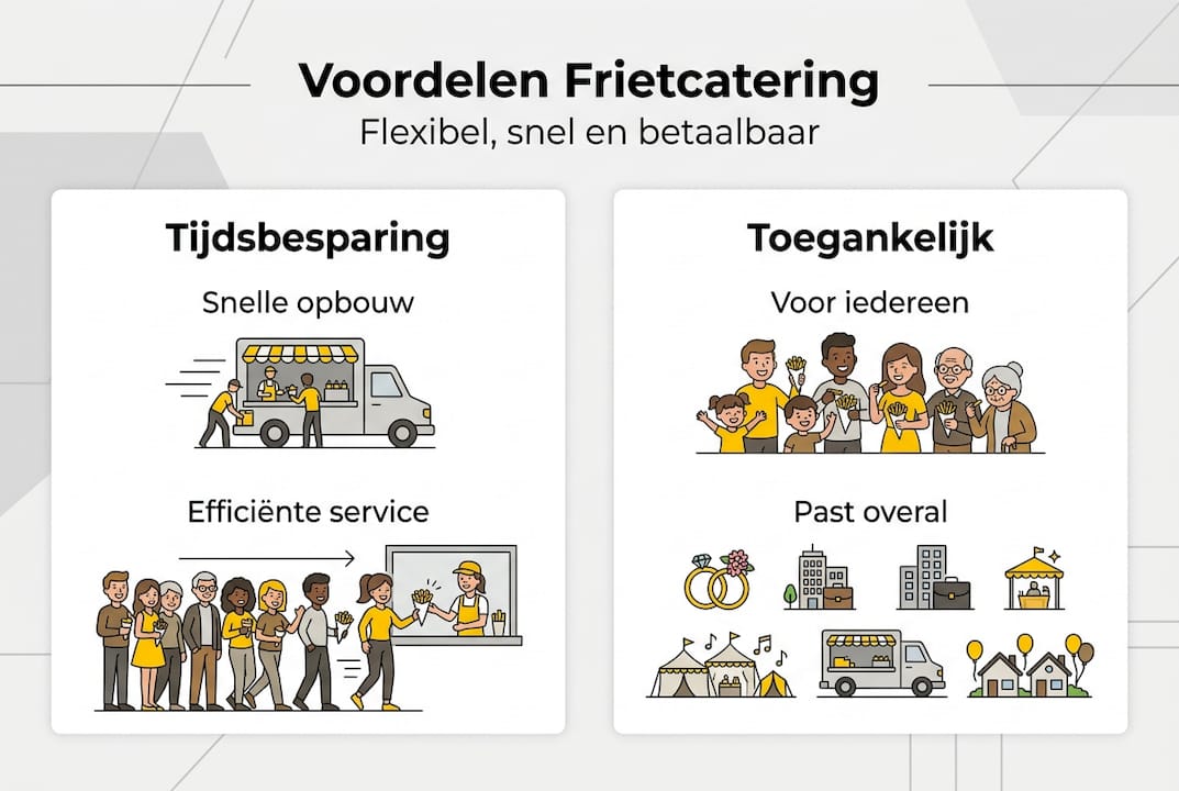 Infographic: de grootste pluspunten van frietcatering op een rij