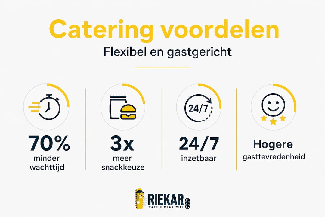 Infographic: de belangrijkste voordelen van flexibele catering voor evenementen