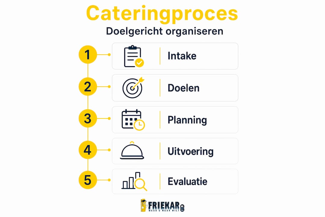 Infographic: zo verloopt festivalcatering in vijf overzichtelijke stappen