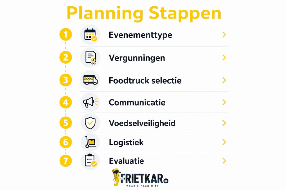 Overzichtelijke infographic: stappenplan voor het starten van je eigen foodtruck