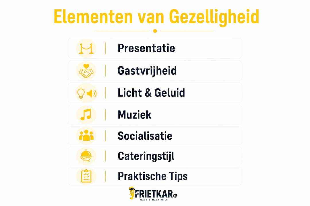 Infographic: de ingrediënten voor een gezellige cateringevenement