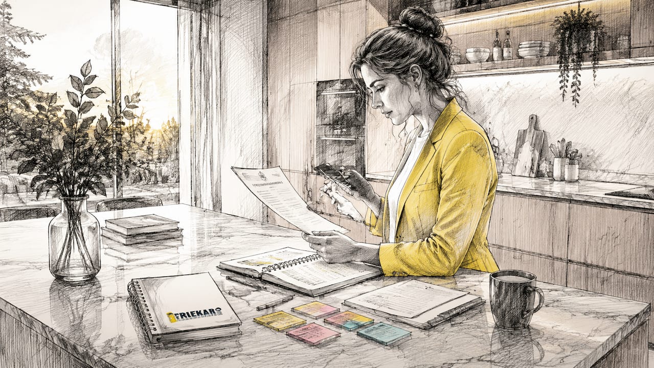De eventplanner neemt de vergunningsaanvraag onder de loep.