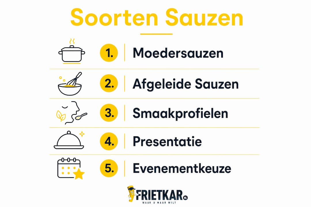Overzicht van populaire saussoorten en hun toepassing in de catering