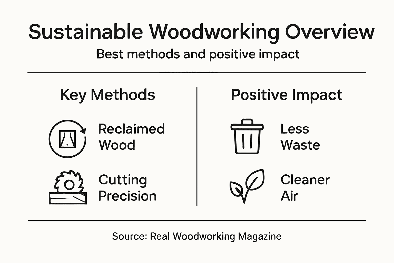 Infographic shows eco-friendly methods and impact