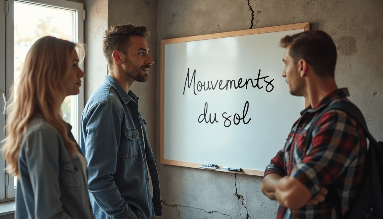 Homeowners and expert discuss large basement wall crack