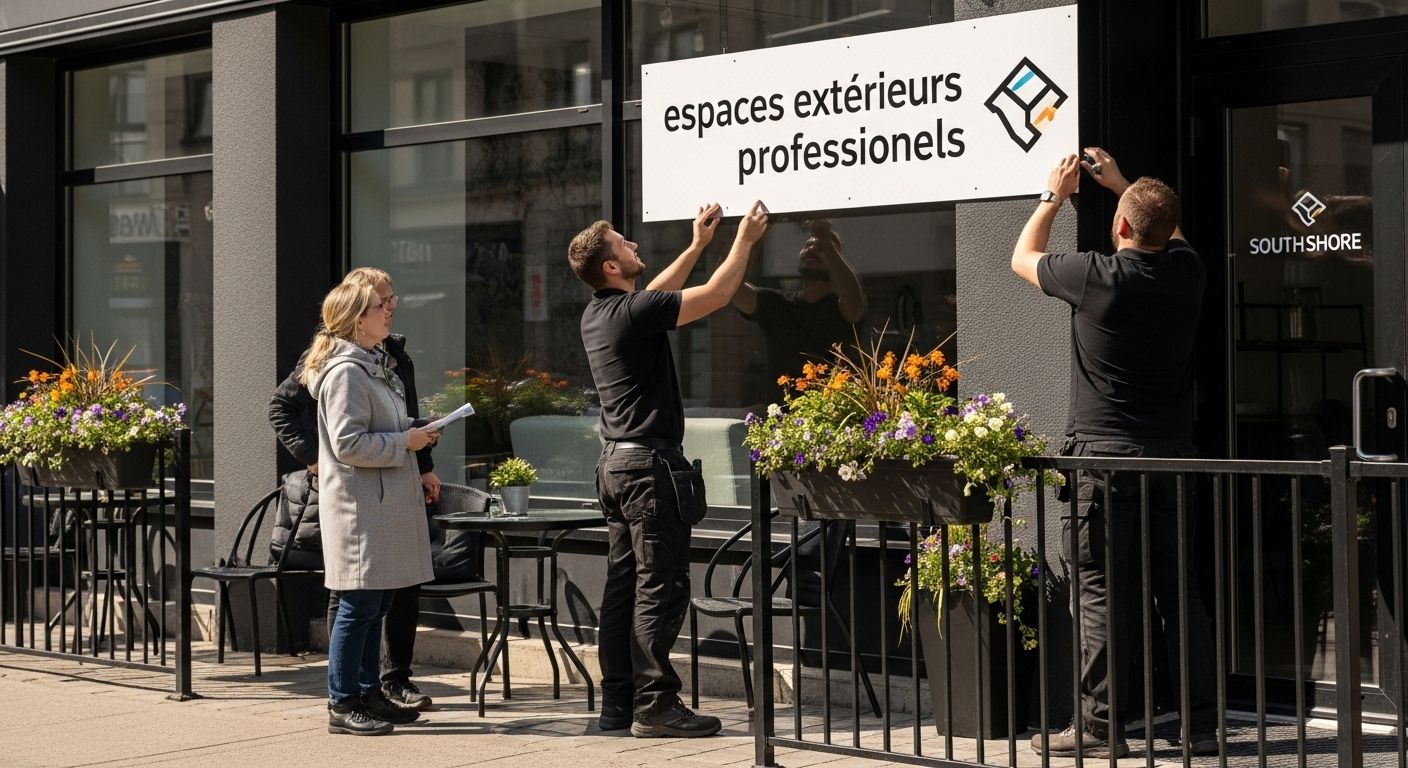 signalétique terrasse entreprise