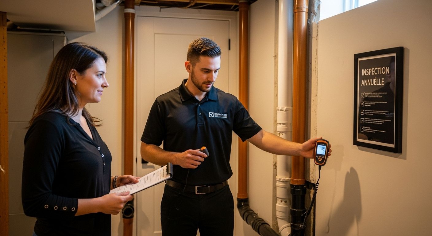 inspection maintenance drain français