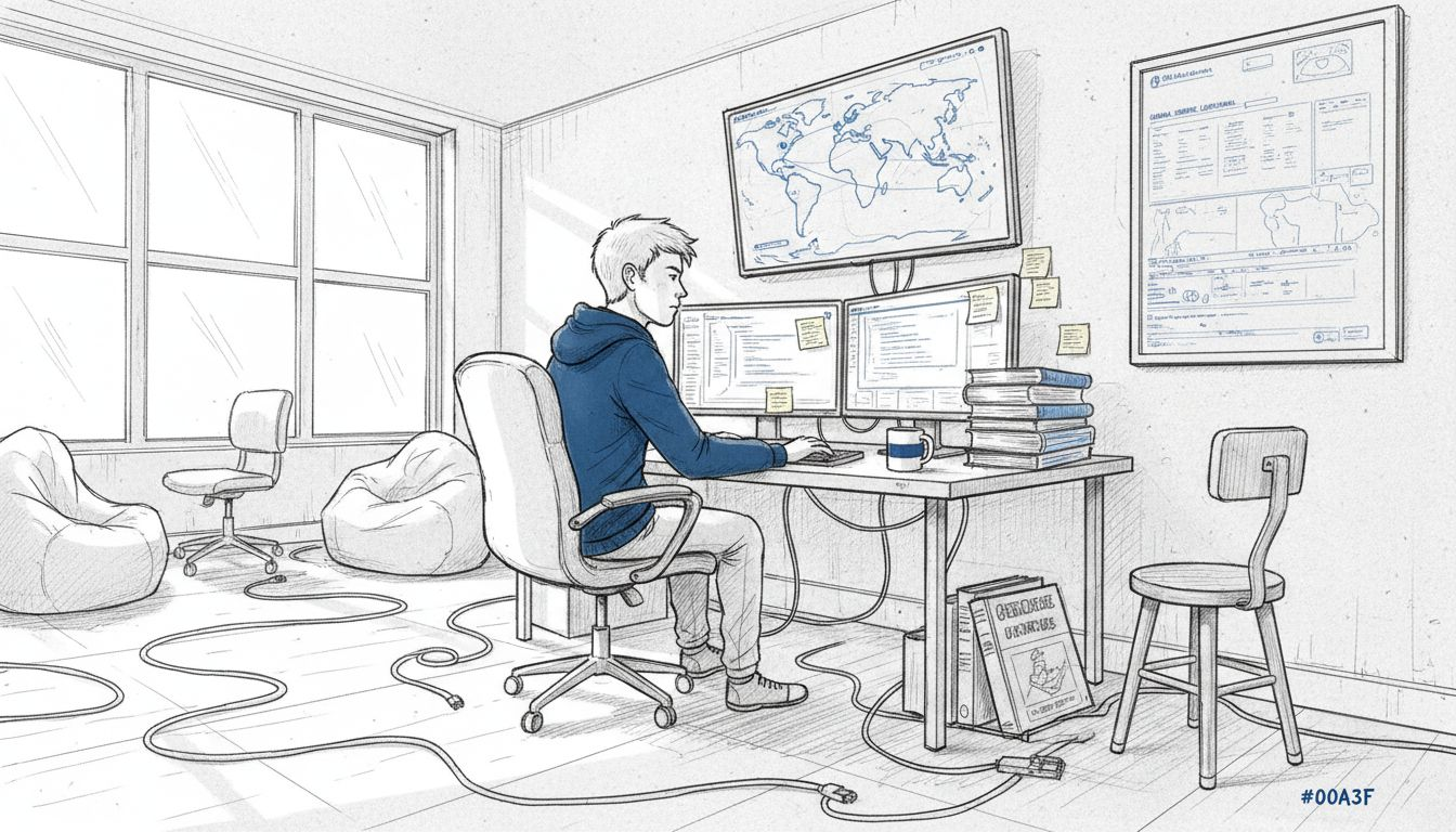 Programmer manages multiplayer gaming network