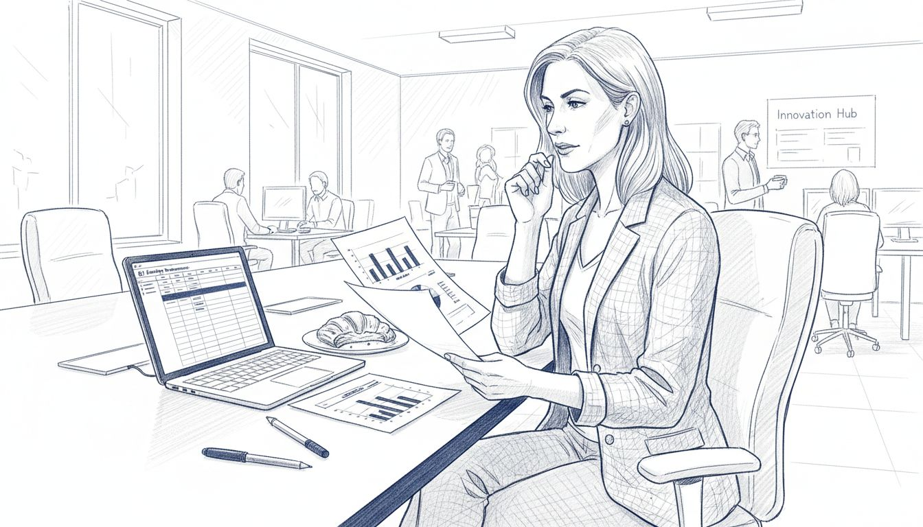 Business owner reviews hosting performance charts