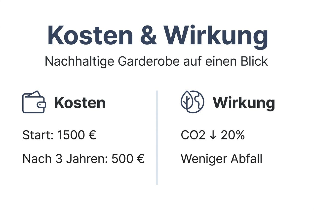 Infografik: Was kostet eine nachhaltige Garderobe – und welchen Unterschied macht sie wirklich?